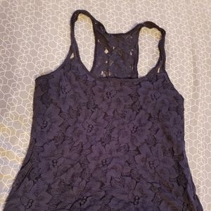 Hollister navy blue medium tank top